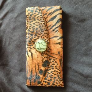 Jack and Sally animal print bi-fold wallet